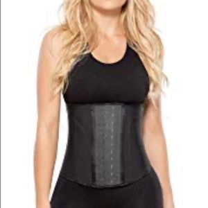 Ann Chery Black Waist Trainer Latex Size 32
